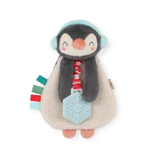 Itzy Lovey™ Holiday Penguin Plush + Teether Toy - A Mama's Lullaby