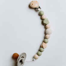 Load image into Gallery viewer, Crochet Wooden Silicone Bead Pacifier Clip
