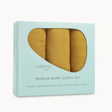 Load image into Gallery viewer, Muslin Bamboo Burp Cloths (3 pack)
