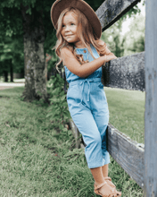 Load image into Gallery viewer, Ari Button Front Denim Jumpsuit
