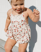 Load image into Gallery viewer, Felicity Lace Back Bubble Romper
