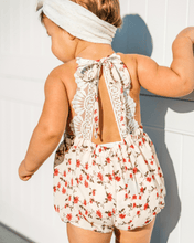 Load image into Gallery viewer, Felicity Lace Back Bubble Romper
