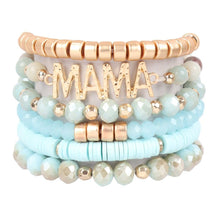 Load image into Gallery viewer, &quot;MAMA&quot; Mixed Beads Charm Bracelet

