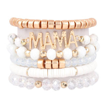 Load image into Gallery viewer, &quot;MAMA&quot; Mixed Beads Charm Bracelet
