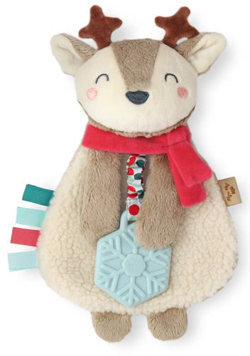 Itzy Lovey™ Holiday Reindeer Plush + Teether Toy - A Mama's Lullaby
