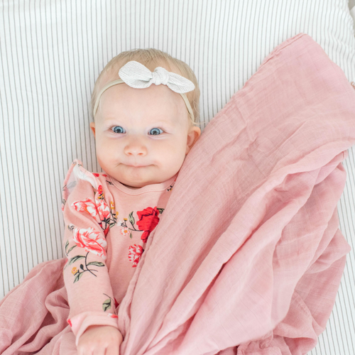 BABY GIFT BOX ITEM - Muslin Baby Swaddle Blanket - A Mama's Lullaby