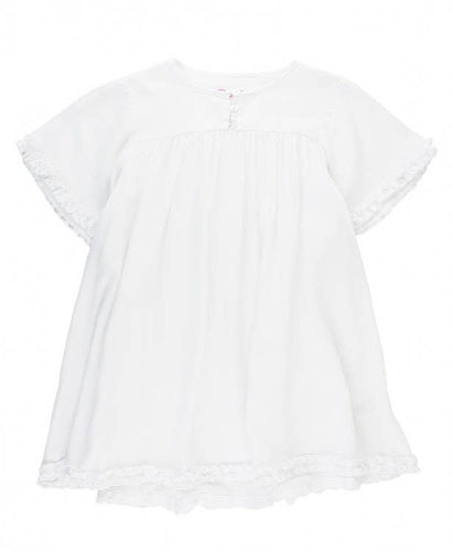 White Dotted Twirl Swim Cover-Up - A Mama's Lullaby