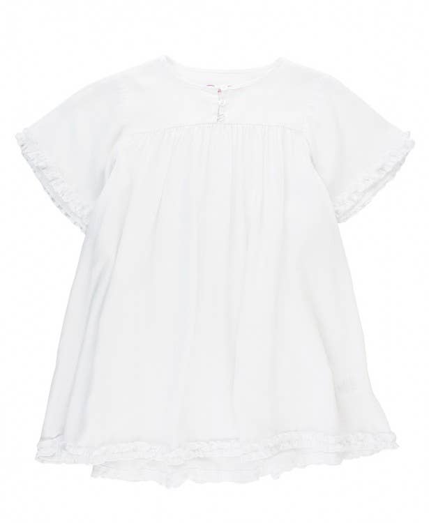 White Dotted Twirl Swim Cover-Up - A Mama's Lullaby