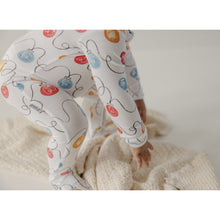 Load image into Gallery viewer, Ivory Holiday Lights Bamboo Zip Sleeper - A Mama&#39;s Lullaby
