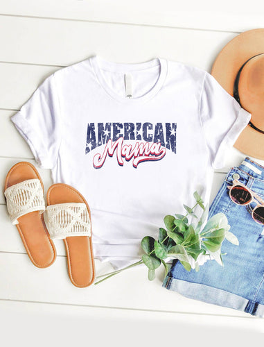 White American Mama T-Shirt - A Mama's Lullaby