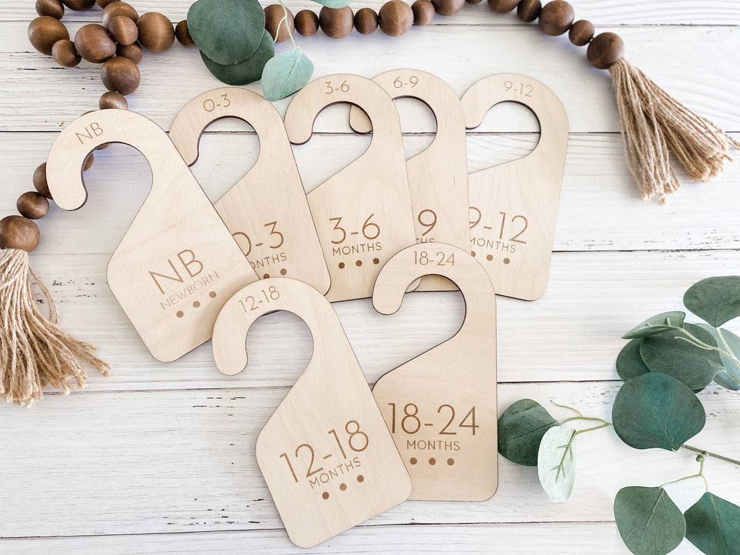 Minimalist Wooden Baby Closet Dividers - A Mama's Lullaby