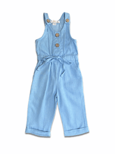 Load image into Gallery viewer, Ari Button Front Denim Jumpsuit
